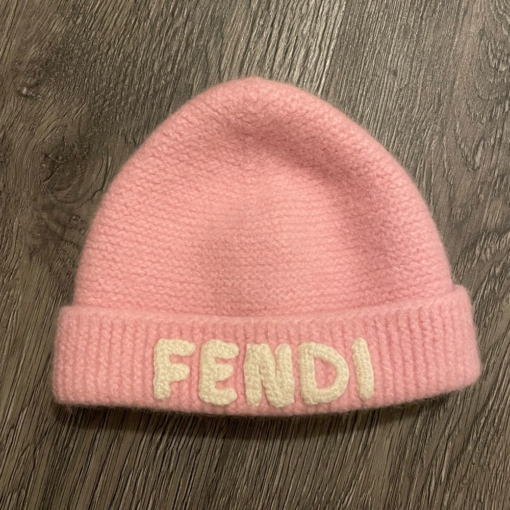 Fendi Baby Pink Beanie - Like New!